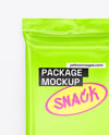 Glossy Snack Package Mockup