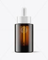 30ml Amber Glass Dropper Bottle Mockup