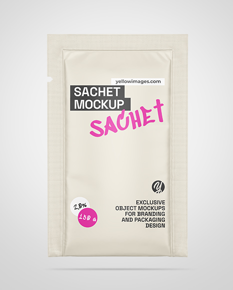 Matte Sachet Mockup