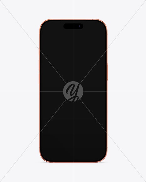 iPhone 17 Pro Max Cosmic Orange Mockup