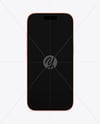 iPhone 17 Pro Max Cosmic Orange Mockup