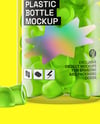Plastic Bottle with Gummies Mockup