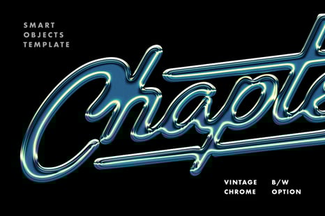 Vintage Steel Chrome Effect - Chrome effect