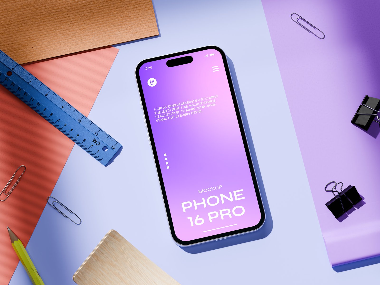 Stylish Phone 16 Pro Mockup
