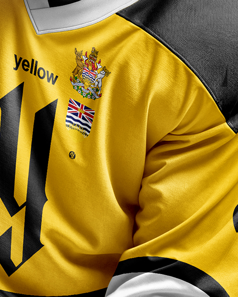 Man Wearing Full Ice Hockey Kit Mockup