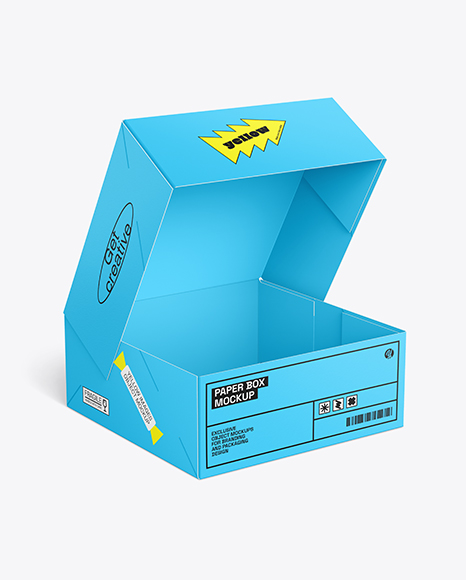 Opened Cake Box Mockup - Cake+Box.+For+Fast+Food,+Gift,+Etc.+Carry+Packaging+...