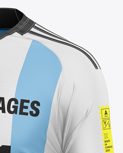 Soccer Kit Mockup - Half Side View