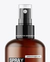 Frosted Amber Spray Bottle Mockup