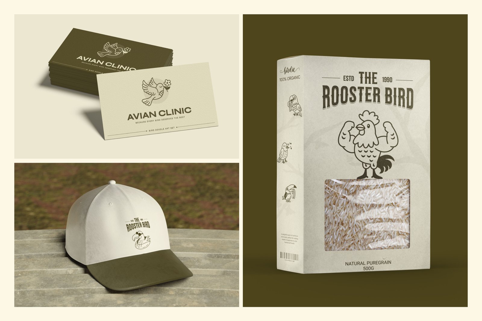 Bird Doodle Art Set