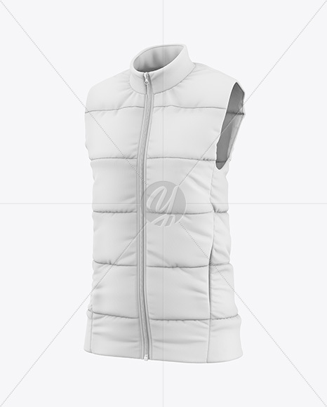 Women's Down Vest Mockup