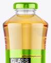 Glass Bottle with Apple Juice Mockup