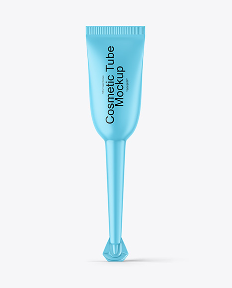 Matte Cosmetic Tube Mockup - Cylindrical box mockup