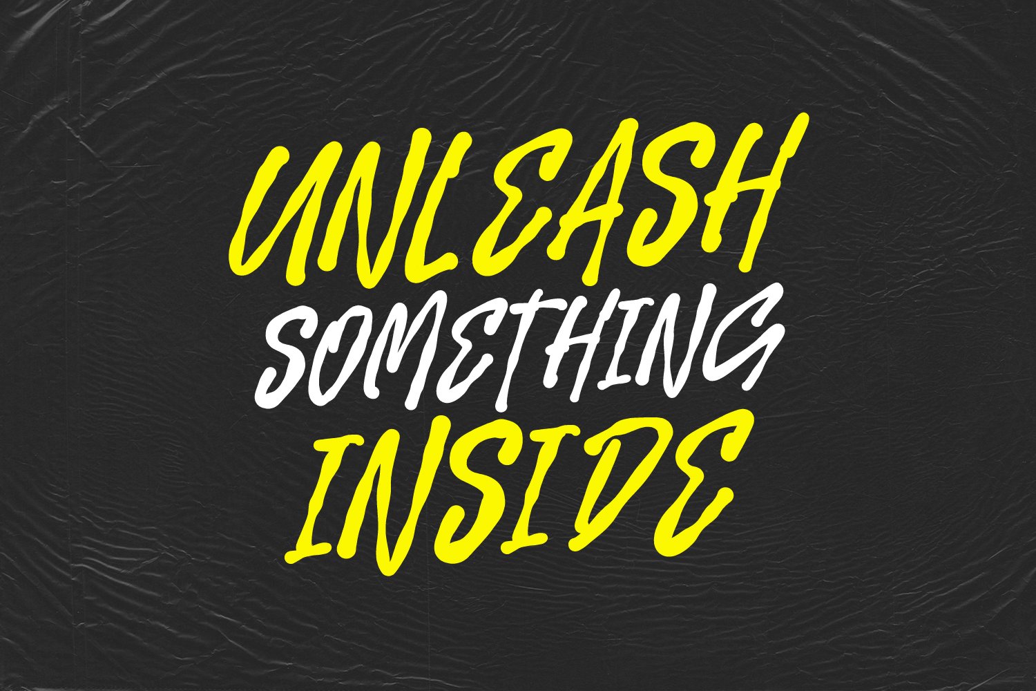 Grous Hiraco Solid Paint Brush Display Font