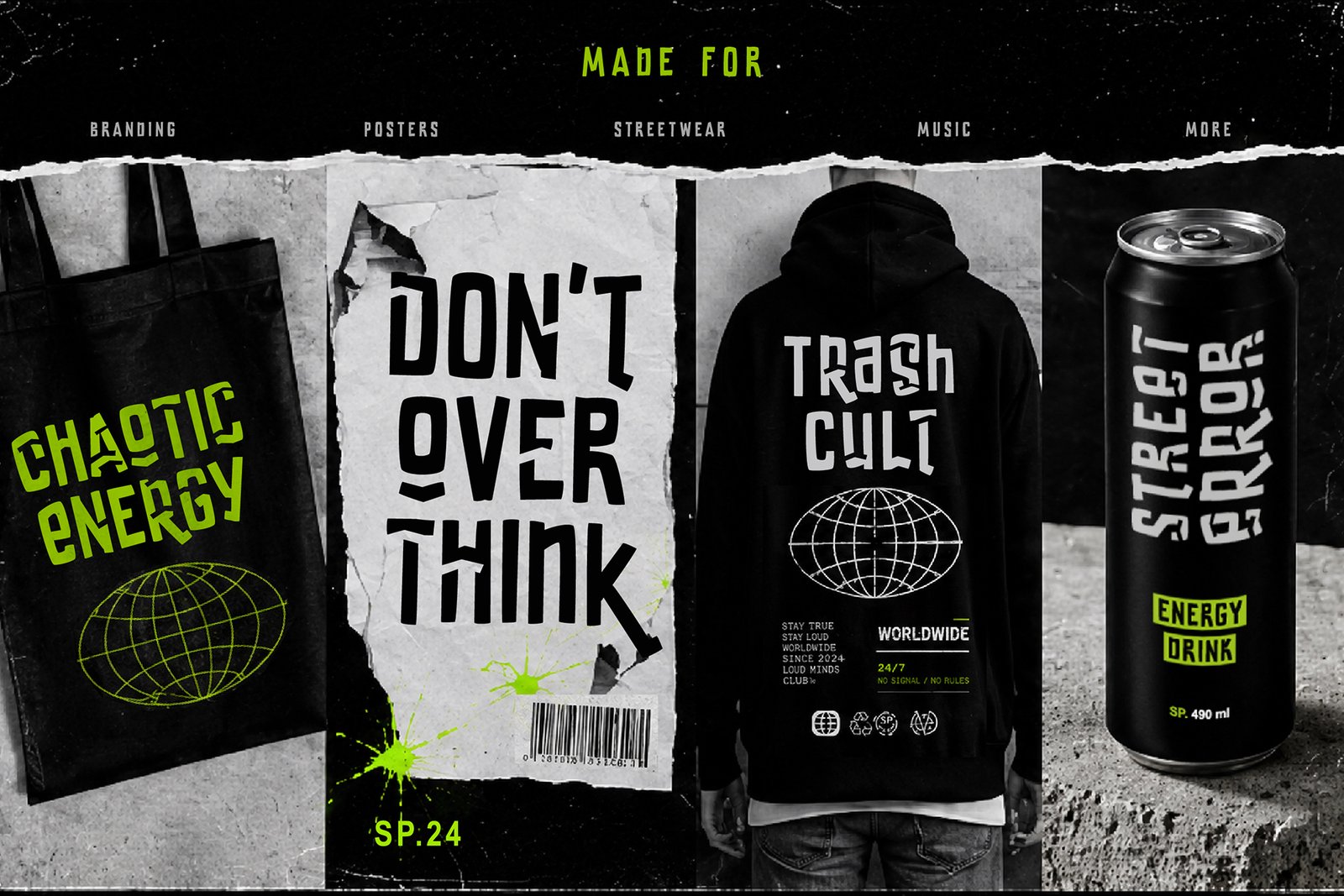 Static Panic – Chaotic Display Font