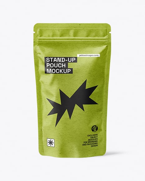 Kraft Stand-up Pouch Mockup