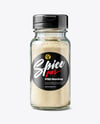 Spice Glass Jar with Garlic Powder Mockup