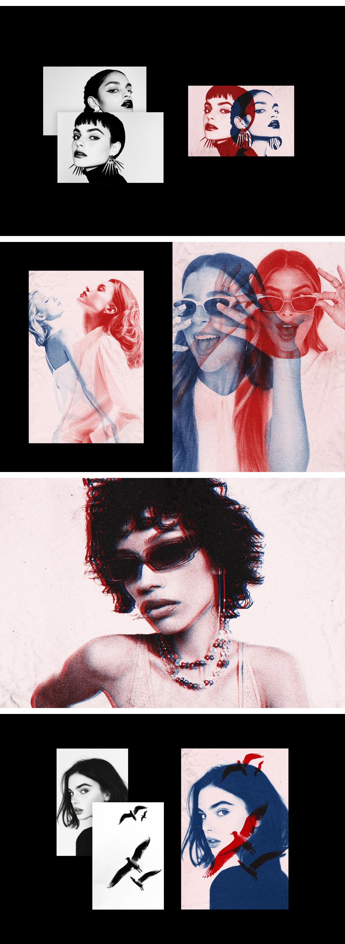 Overprint Photo Effect