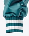 Satin Varsity Zip-Up Jacket Mockup