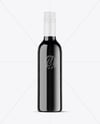 Dark Glass Wine Bottle Mockup