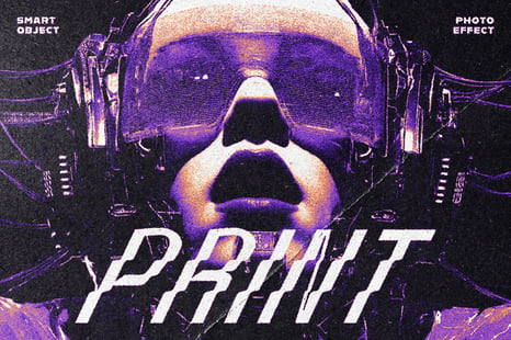 Y2K Retro Risoprint Photo Effect - Instagram story