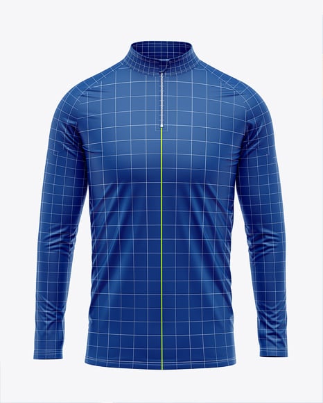 ¼ Zipper Mock Neck Long Sleeve Jersey