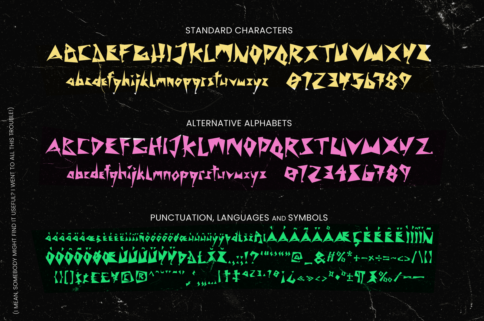 Shock Value - An Expressionist, Cartoon-ish, Horror Display Font.