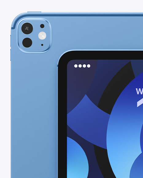 Two iPad Pro Mockup – Front & Back View