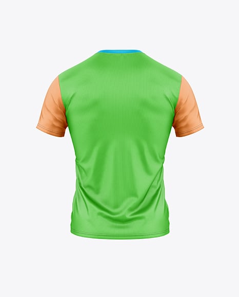 V-Neck Rugby Jersey Mockup - Back View