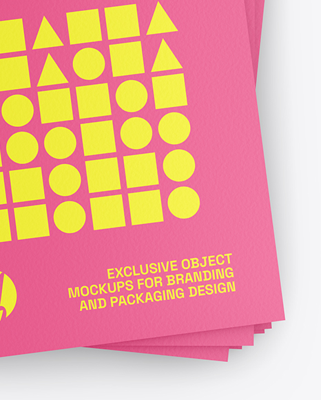 Seven Magazines Mockup - Top View