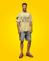 Young Tall Man Wearing T-shirt and Shorts Mockup