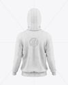 Men's Heather Hoodie Mockup - Back View
