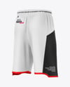 Basketball Shorts Mockup - Back Half Side View
