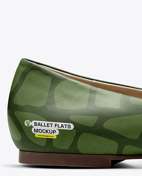 Leather Ballet Flat Mockup