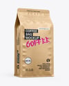 Kraft Coffee Bag Mockup - Half Side View
