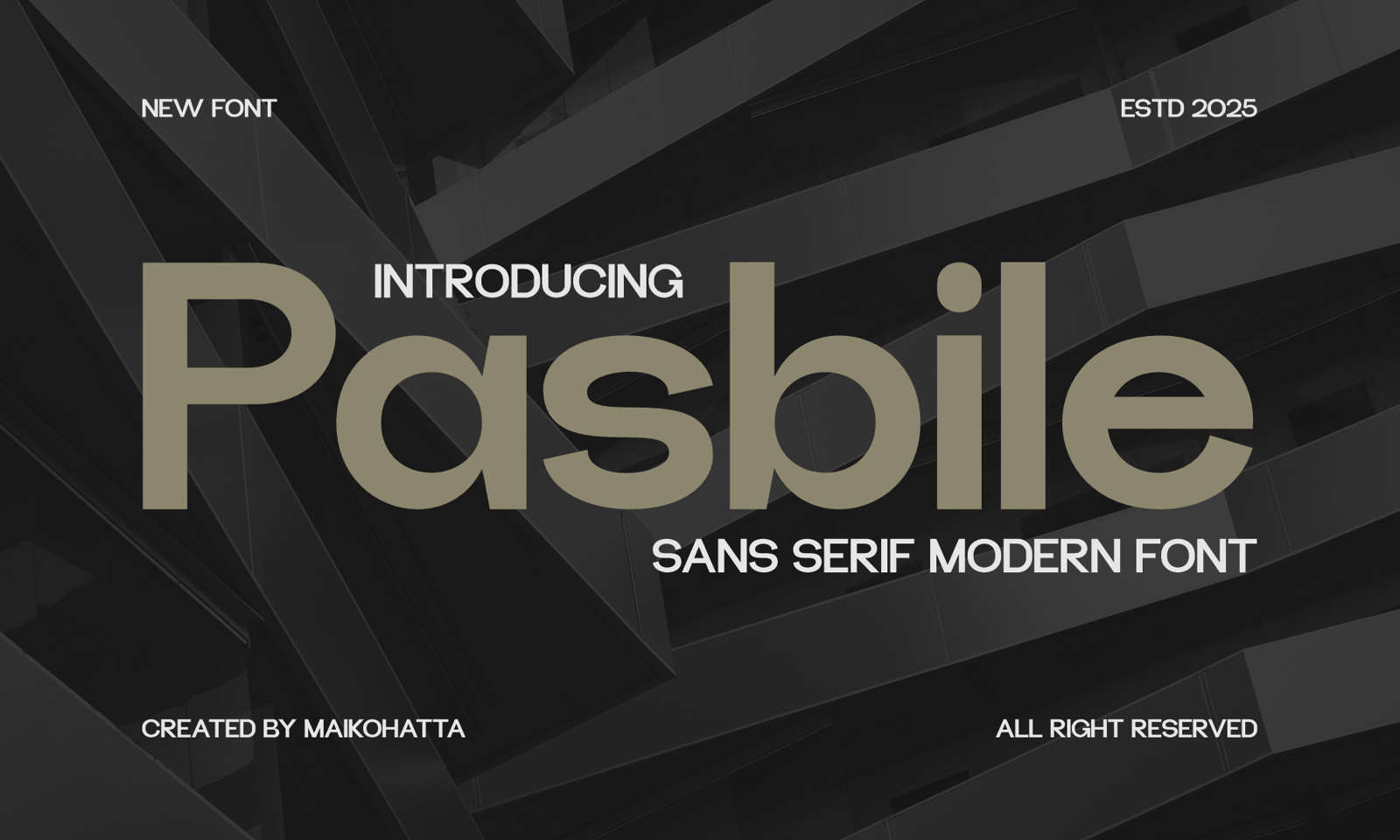 Pasbile - Sans Serif Modern Font