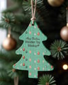 Wooden Toy on Christmas Tree Mockup