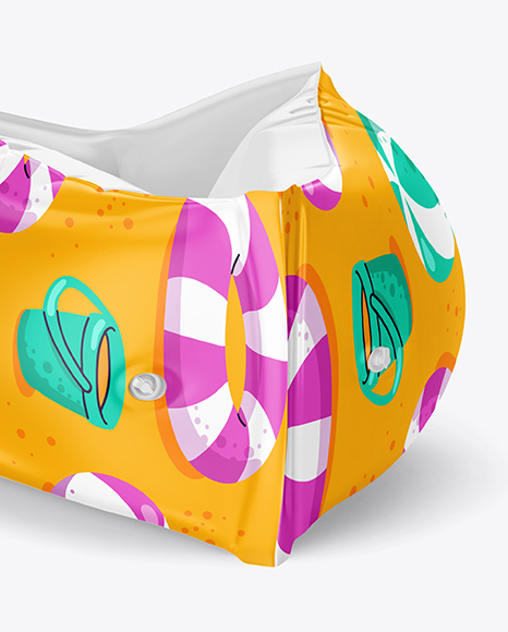 Glossy Swimming Arm Bands Mockup