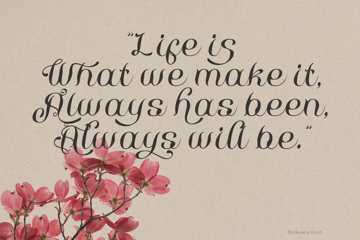 Kinksane Script Font