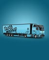 Semi Trailer Truck Mockup - Half Side View