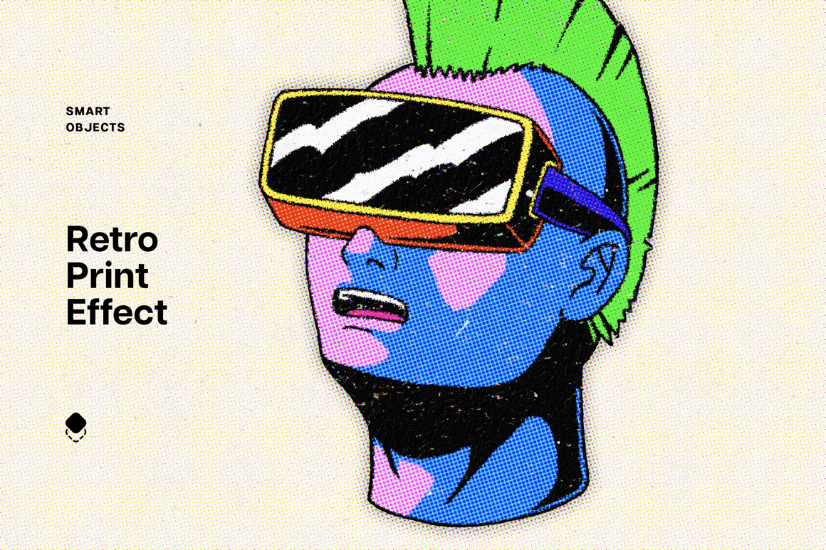 Halftone Print Effect