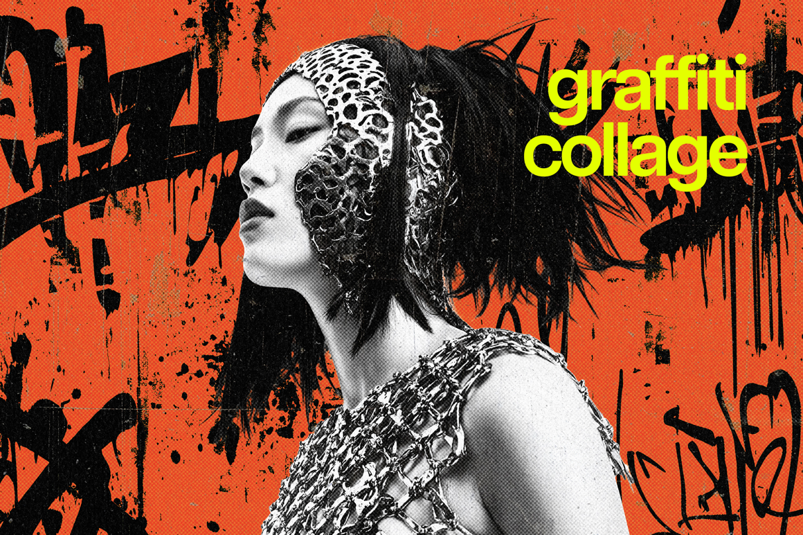 Urban Graffiti Collage Photo Effect