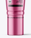 Metallic Cosmetic Tube with Box Mockup