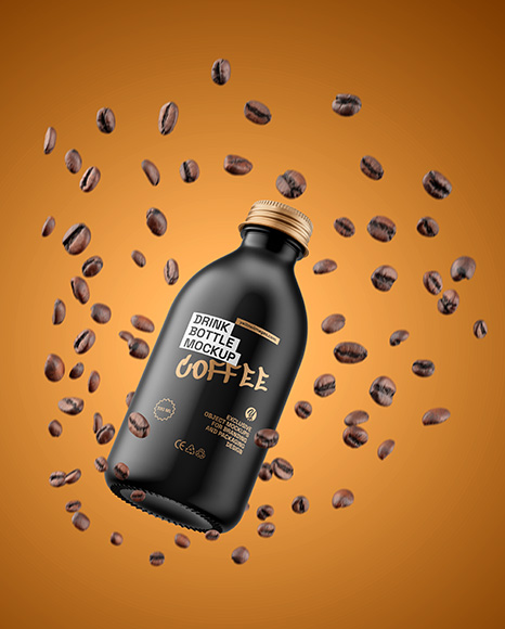 Matte Drink Bottle Mockup