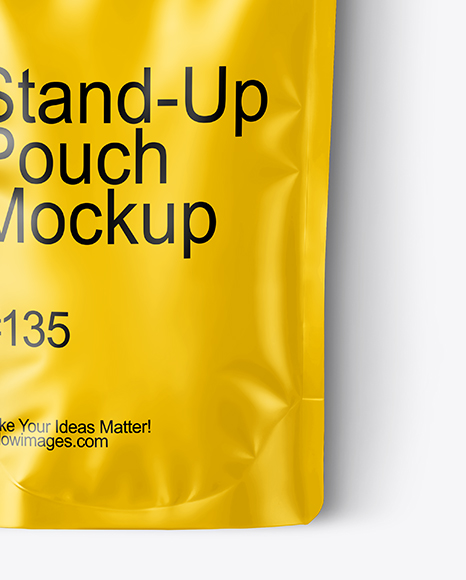 Matte Stand Up Pouch Mockup