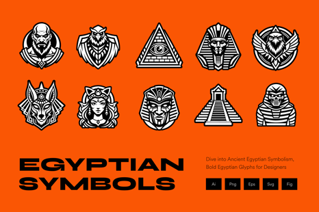 Ancient Egypt Symbols - Culture clipart