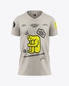 Kids V-Neck T-Shirt Mockup - Front View