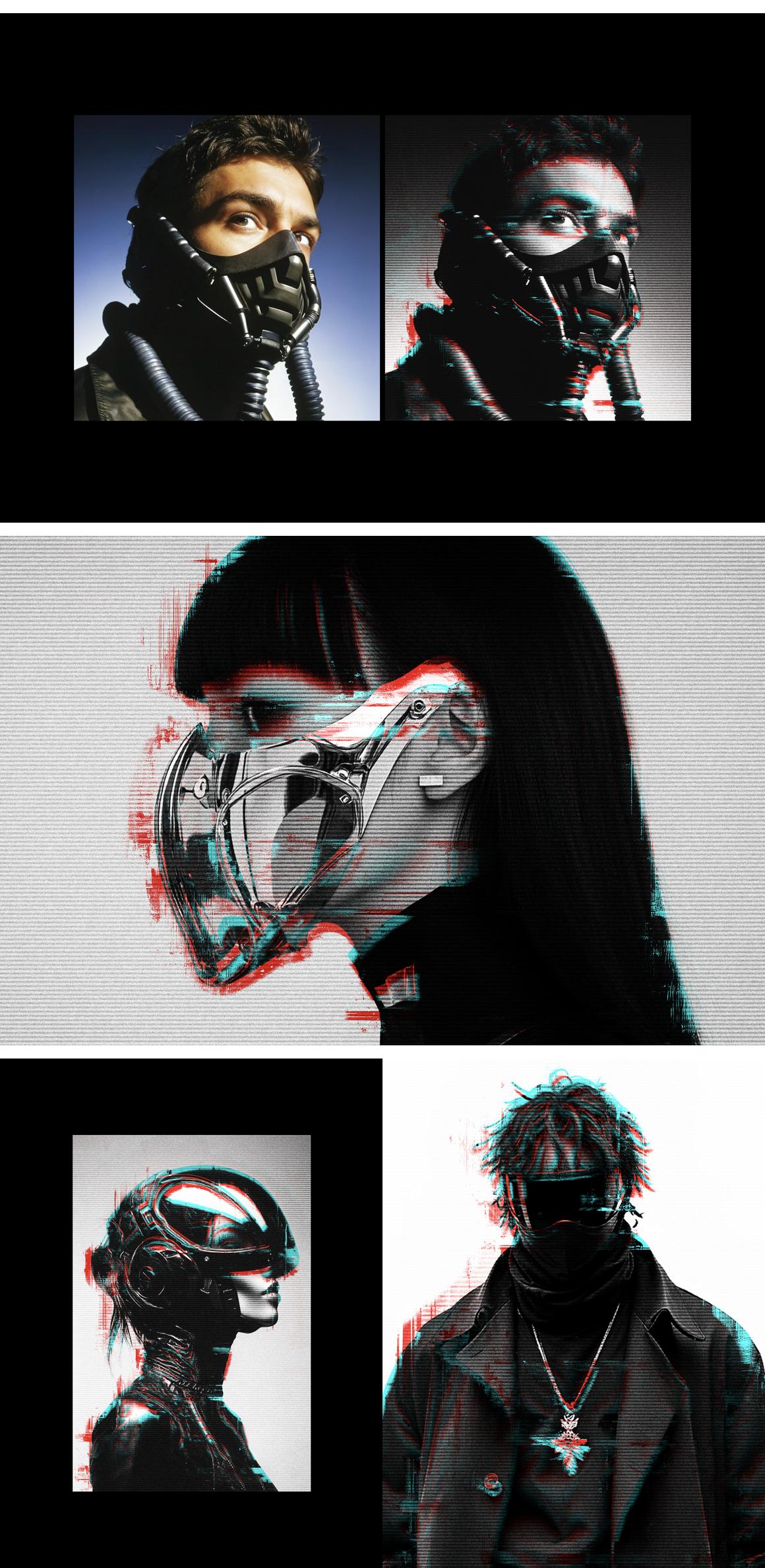 Glitching Monitor Photo Effect