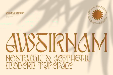 Awsirnam - Aesthetic Serif Font - Branding serif font