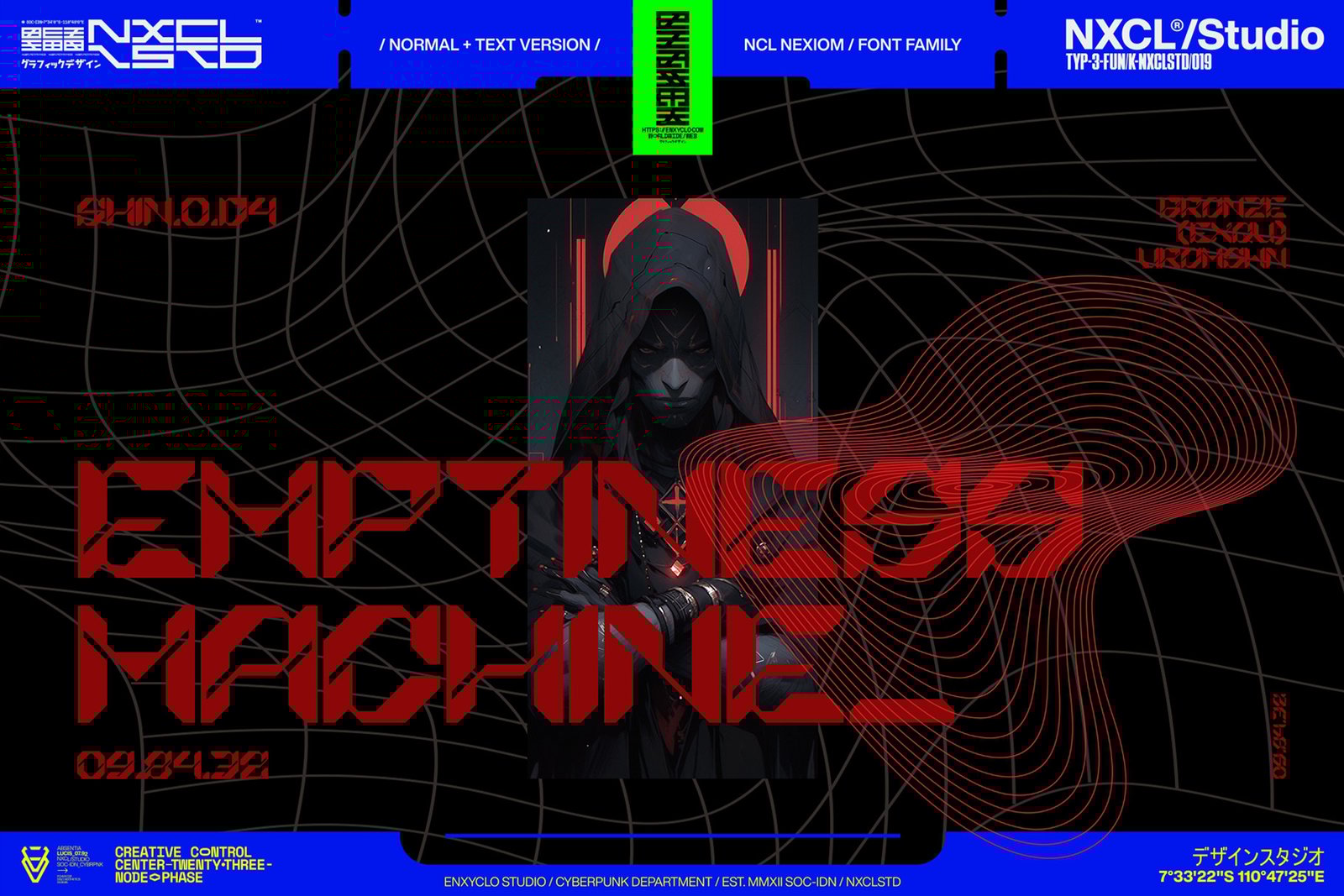 NCL Nexiom Font Family - Futuristic Display Font