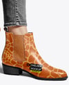 Chelsea Boots on Woman's Legs with Jeans Mockup
